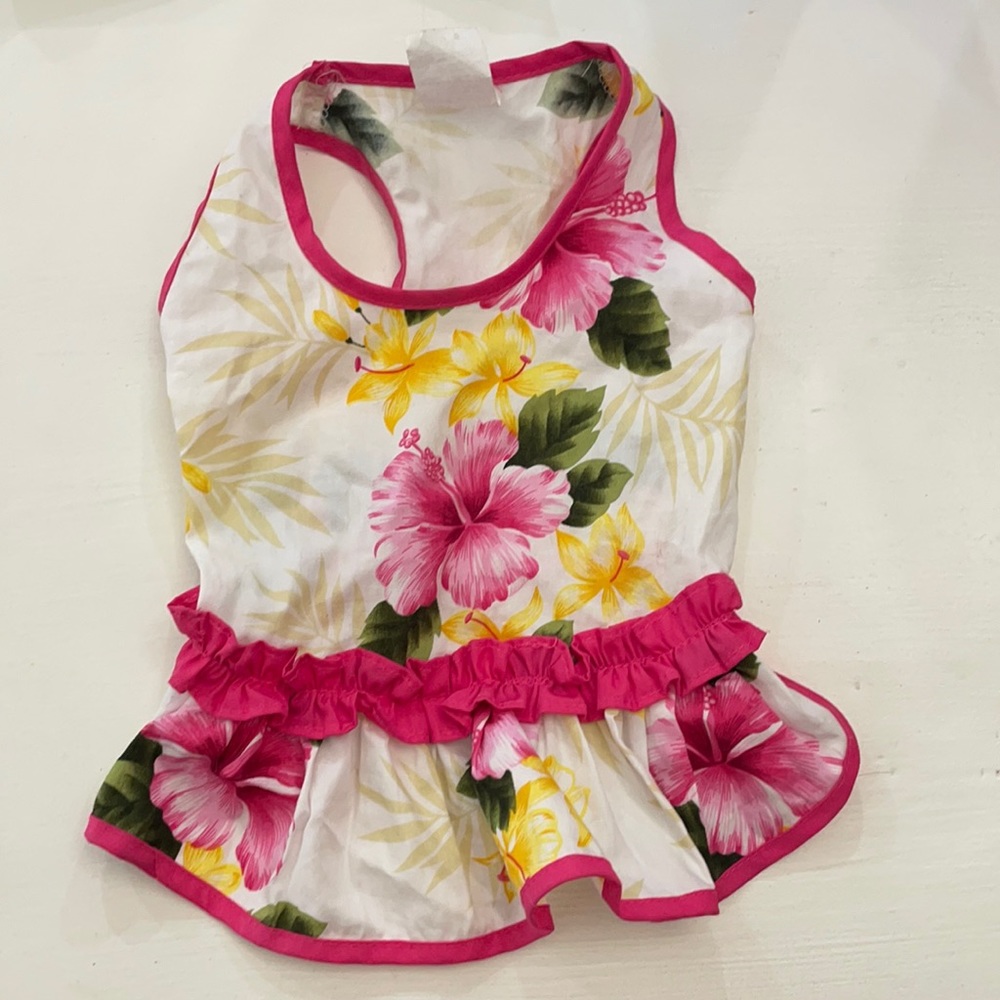 Hawaii dog floral dress